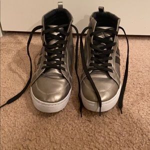 Black and Gold high tops